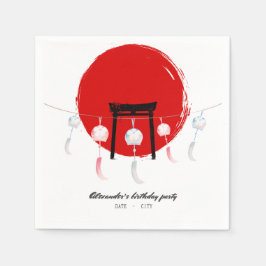 Servilleta De Papel Viento de la fiesta de cumpleaños de Hibachi prome