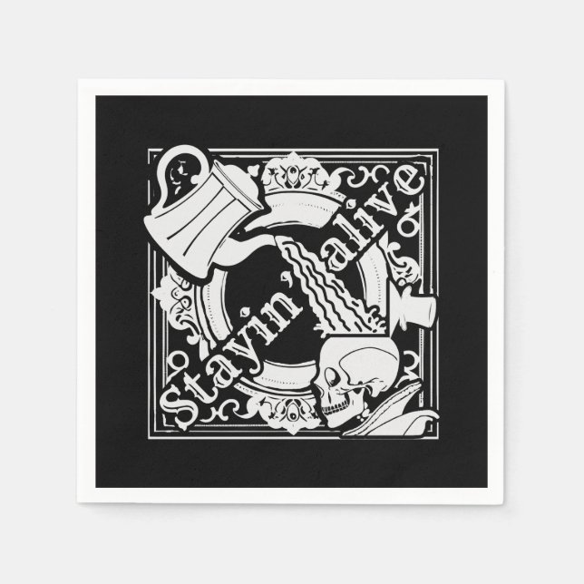 Servilleta De Papel ¡Vierta el café! (Anverso)