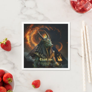 Servilleta De Papel Vigilante del Más Allá – Anubis.  