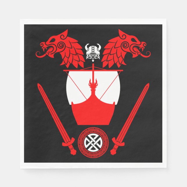 Servilleta De Papel Viking danés (Anverso)