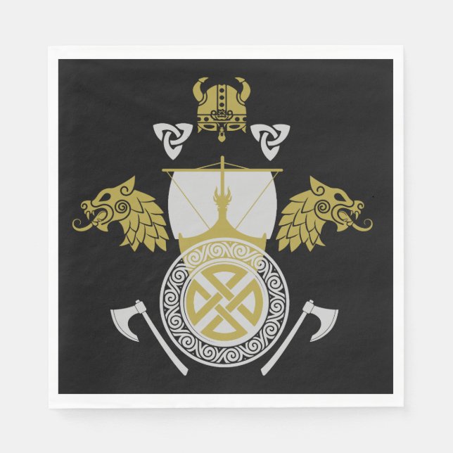 Servilleta De Papel Viking Norsemen (Anverso)