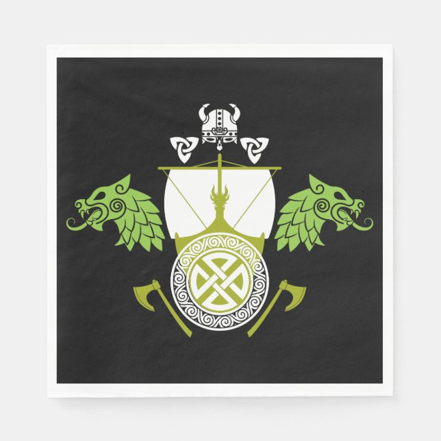 Servilleta De Papel Viking Norsemen (Anverso)