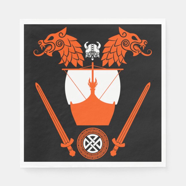 Servilleta De Papel Viking Norsemen (Anverso)