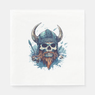 Servilleta De Papel Viking Skull Berserker