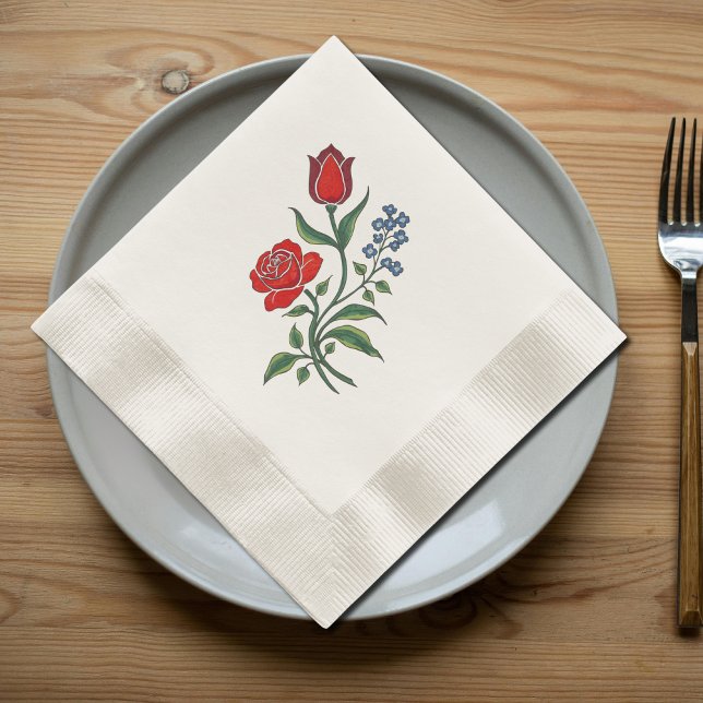 Servilleta De Papel Vinateg Floral -   folk art   Napkins (Subido por el creador)