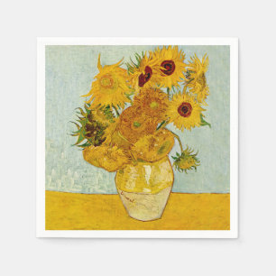 Servilleta De Papel Vincent Van Gogh 12 Girasoles Impresionista