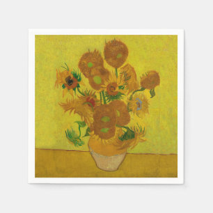 Servilleta De Papel Vincent Van Gogh 15 girasoles Pintura