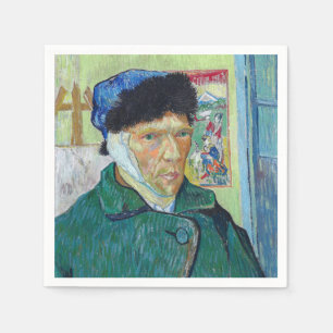 Servilleta De Papel Vincent van Gogh - Autorretrato con la oreja venda
