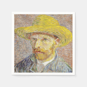 Servilleta De Papel Vincent van Gogh - Autorretrato con sombrero de pa