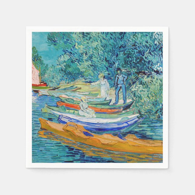 Servilleta De Papel Vincent van Gogh - Banco del Oise en Auvers (Anverso)