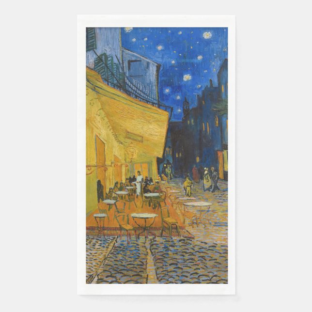Servilleta De Papel Vincent van Gogh - Cafe Terrace de noche (Anverso)