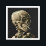 Servilleta De Papel Vincent van Gogh - Calavera con cigarrillo en llam<br><div class="desc">Cabeza de un Skeleton con un cigarrillo en llamas / Calavera con cigarrillo en llamas / Crane de squelette fumant une cigarrillo - Vincent van Gogh,  1885</div>
