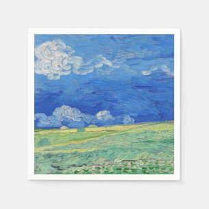 Servilleta De Papel Vincent van Gogh - Campos de trigo bajo nubes de t