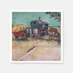 Servilleta De Papel Vincent van Gogh - Caravanas, campamento gitano ce