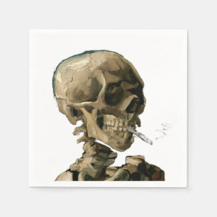 Servilleta De Papel Vincent van Gogh - Cráneo con cigarrillo encendido