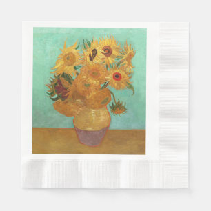 Servilleta De Papel Vincent Van Gogh Doce Sunflowers In A Vase