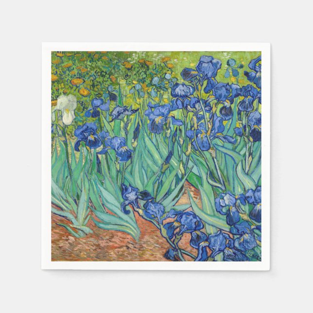 Servilleta De Papel Vincent Van Gogh - Irises (Anverso)