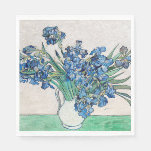 Servilleta De Papel Vincent Van Gogh Irises. Floral impresionista