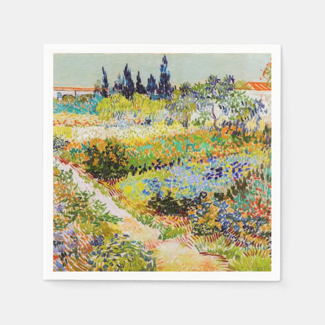 Servilleta De Papel Vincent van Gogh - Jardín de Arles (Anverso)