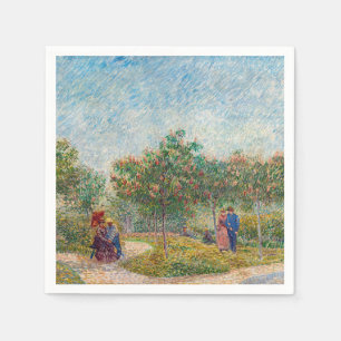 Servilleta De Papel Vincent van Gogh - Jardín en Montmarte con enamora