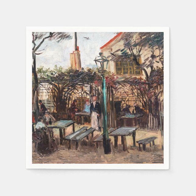 Servilleta De Papel Vincent Van Gogh - La Guinguette en Montmartre (Anverso)