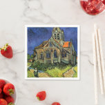 Servilleta De Papel Vincent van Gogh - La Iglesia de Auvers<br><div class="desc">La Iglesia de Auvers (1890) de Vincent van Gogh es una pintura religiosa de la arquitectura del arte del arte de la época del Impresionismo. Una mujer camina por un camino hacia la capilla del pueblo con hermosas vidrieras. Una escena de la arquitectura de la vida cotidiana. Sobre el artista:...</div>