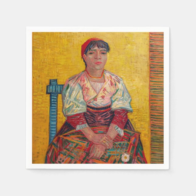 Servilleta De Papel Vincent Van Gogh - La mujer italiana (Anverso)