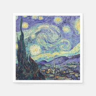 Servilleta De Papel Vincent Van Gogh La Noche Starry