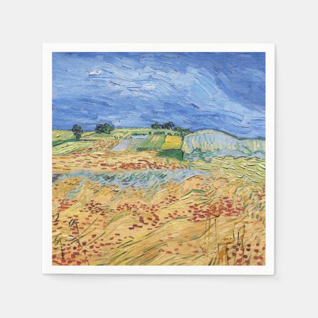 Servilleta De Papel Vincent van Gogh - Los campos / Llanura en Auvers (Anverso)