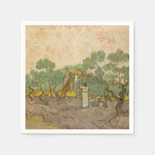 Servilleta De Papel Vincent van Gogh - Mujeres recogiendo aceitunas