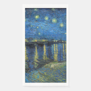 Servilleta De Papel Vincent van Gogh - Noche estrellada sobre el Ródan