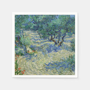 Servilleta De Papel Vincent van Gogh - Olivar: Cielo azul brillante
