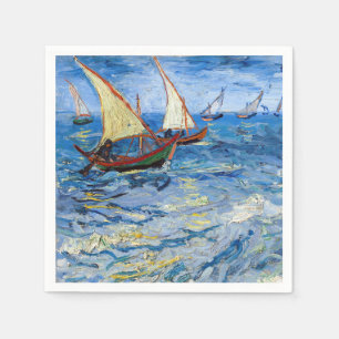 Servilleta De Papel Vincent van Gogh - Paisaje marino cerca de Saintes
