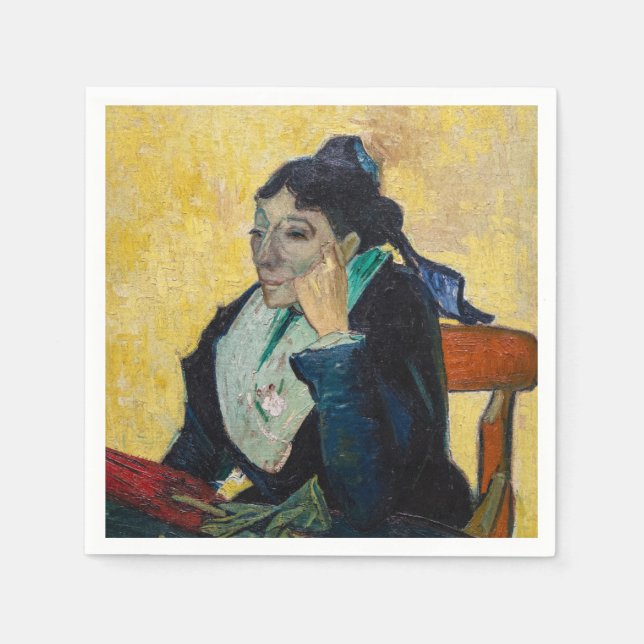 Servilleta De Papel Vincent Van Gogh - Retrato de Madame Ginoux (Anverso)