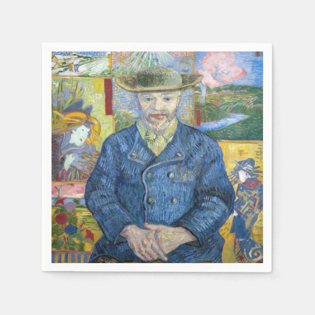 Servilleta De Papel Vincent van Gogh - Retrato de Pere Tanguy (Anverso)