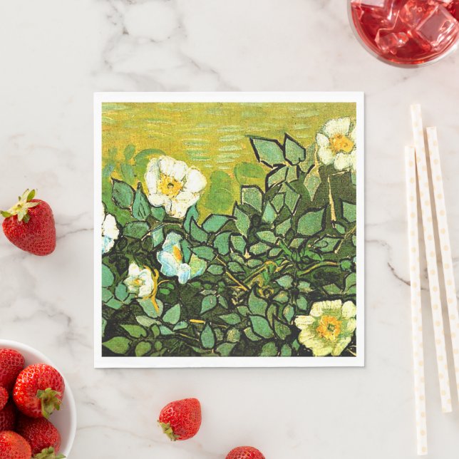 Servilleta De Papel Vincent van Gogh - Rosas salvajes, (In situ)