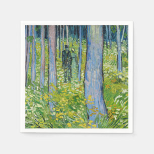 Servilleta De Papel Vincent van Gogh - Sotobosque con dos figuras