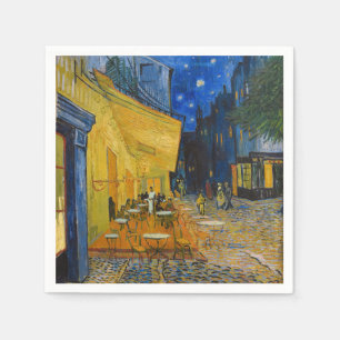 Servilleta De Papel Vincent van Gogh - Terraza del Café por la Noche
