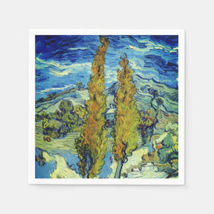Servilleta De Papel Vincent Van Gogh Two Poplars en Saint-Rémy