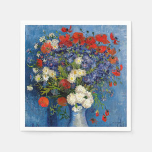 Servilleta De Papel Vincent van Gogh - Vase con Cornflowers & Poppies