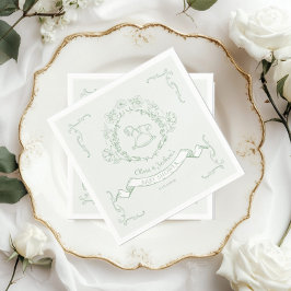 Servilleta De Papel Viñeta floral Chinoiserie Toile Rocking