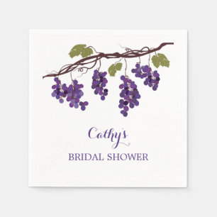 Servilleta De Papel Vineyard Bridal Shower Napkin
