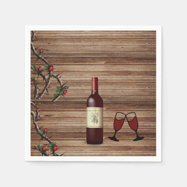 Servilleta De Papel Vino de servilletas de papel (Anverso)