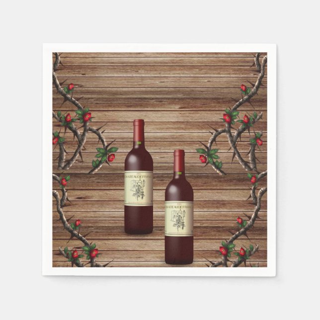 Servilleta De Papel Vino de servilletas de papel (Anverso)