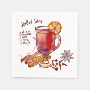 Servilleta De Papel Vino Mulled