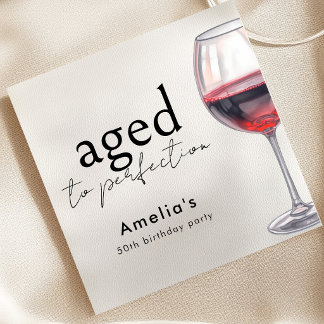 Servilleta De Papel Vino Tinto Envejecido a la Perfección para Cualqui