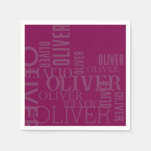 Servilleta De Papel Vino tipográfico angustiado