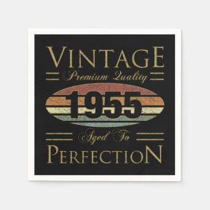 Servilleta De Papel Vintage 1955 70º cumpleaños