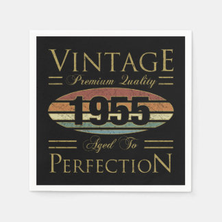 Servilleta De Papel Vintage 1955 70º cumpleaños