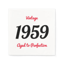 Vintage 1959 Edad A Perfección Fiesta De Cumpleaño